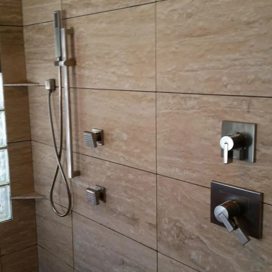 Shower fixture installation for Frozen Pipe Repair in Unity